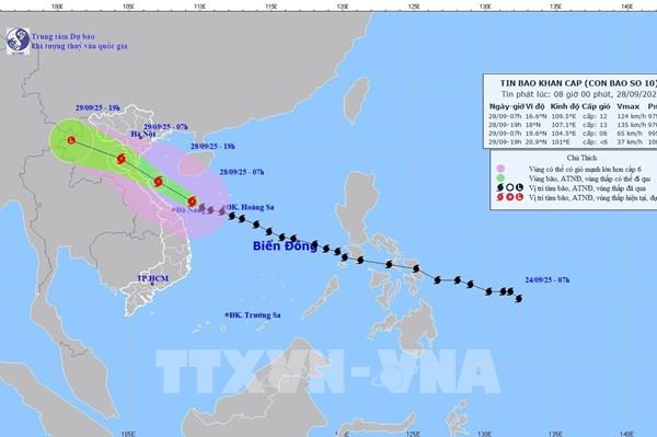 Bão số 10: Quảng Trị cho học sinh, sinh viên nghỉ học ngày 29/9 để đảm bảo an toàn