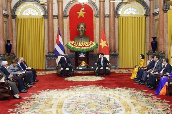Chủ tịch Quốc hội Cuba hội kiến Chủ tịch nước Lương Cường