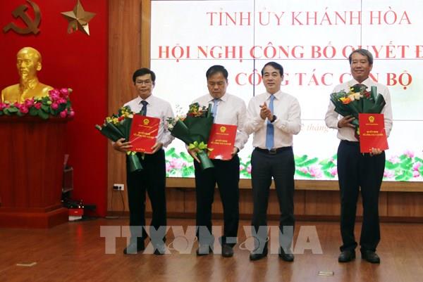 Khánh Hòa điều động, bổ nhiệm nhiều cán bộ công chức lãnh đạo, quản lý