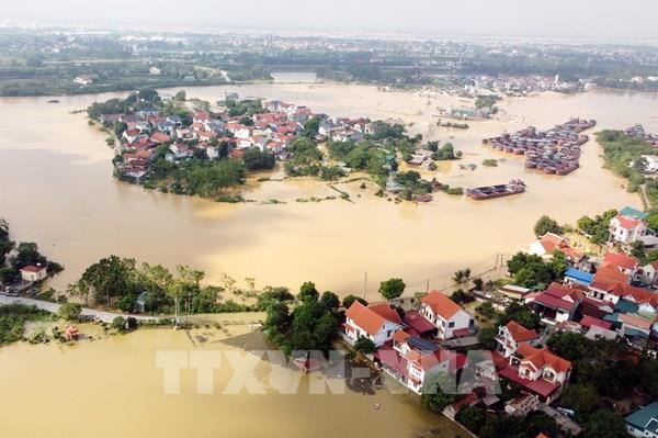 Phú Thọ: Nước dâng cao, xã Son Đông biến thành “ốc đảo”