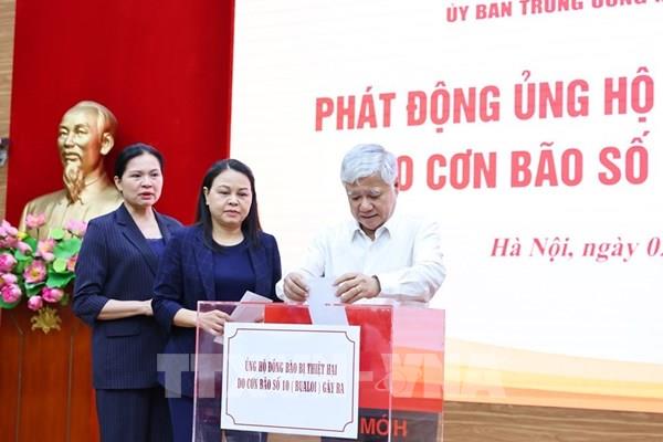 MTTQ Việt Nam phát động ủng hộ đồng bào bị thiệt hại của bão số 10