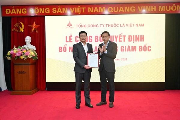 Vinataba công bố quyết định bổ nhiệm lại Tổng giám đốc
