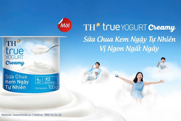TH ra mắt “Sữa chua kem ngậy tự nhiên TH true YOGURT Creamy”