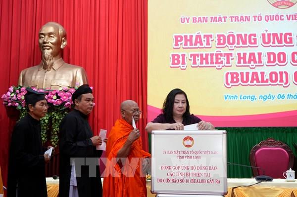 Vĩnh Long chung tay khắc phục thiệt hại do thiên tai