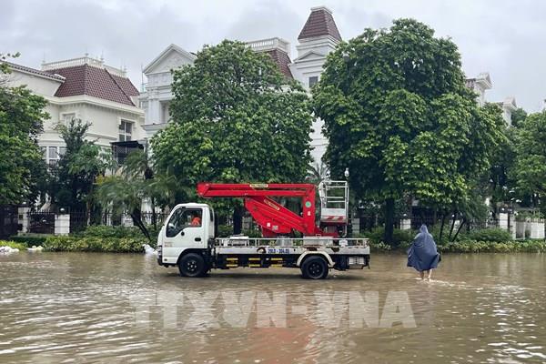 Hà Nội vận hành gần 100 trạm bơm tiêu chống úng ngập
