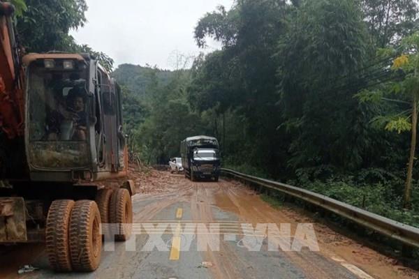 Tuyến huyết mạch Quốc lộ 217 - Cửa khẩu Quốc tế Na Mèo thông xe trở lại