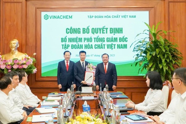 Ông Nguyễn Văn Luyện được bổ nhiệm làm Phó Tổng Giám đốc Vinachem