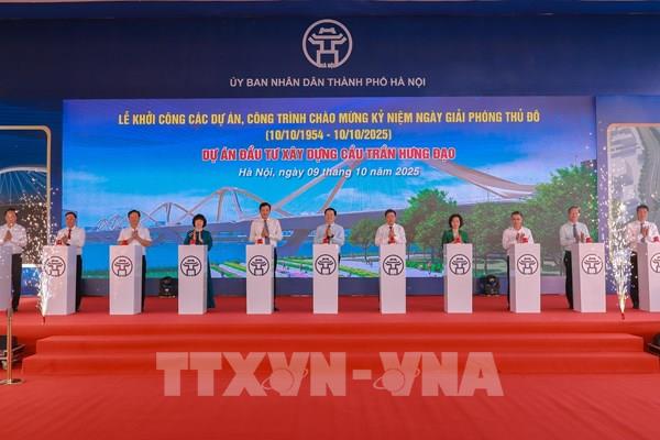 Hà Nội khởi công Dự án đầu tư xây dựng cầu Trần Hưng Đạo