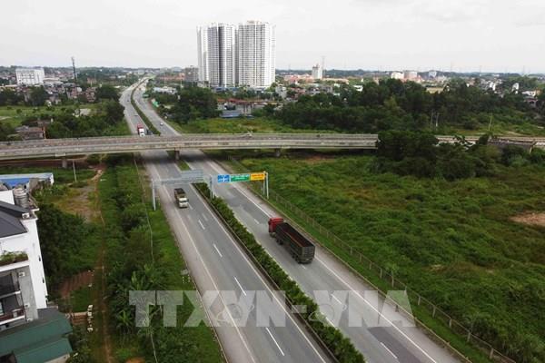 Cao tốc hướng tuyến Thái Nguyên đã hết ngập nước