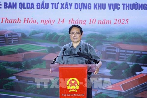 Thủ tướng dự khởi công trường học tại xã biên giới Bạt Mọt, tỉnh Thanh Hoá