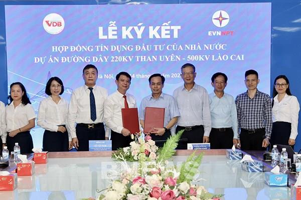 EVNNPT ký hợp đồng vay 715 tỷ đồng cho dự án 220kV Than Uyên – 500kV Lào Cai