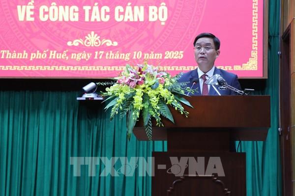 Đồng chí Nguyễn Đình Trung được chỉ định giữ chức Bí thư Thành ủy Huế