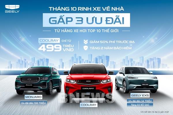Geely Việt Nam ưu đãi đến 100 triệu đồng
