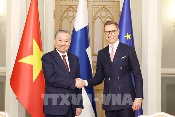 Tổng Bí thư Tô Lâm hội đàm với Tổng thống Phần Lan Alexander Stubb