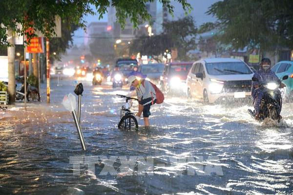 Triều cường dâng cao, nhiều khu vực ở Cần Thơ chìm sâu trong nước