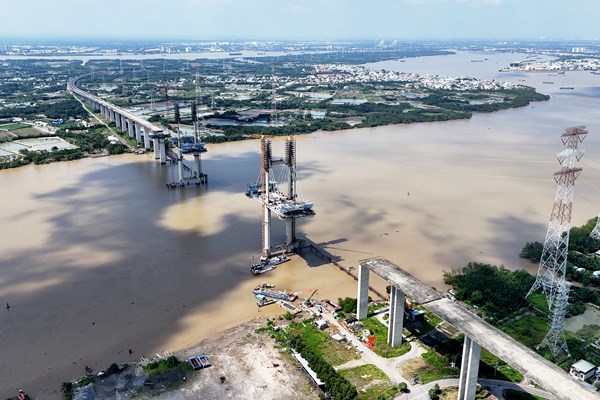 Cầu Phước Khánh gấp rút thi công, dự kiến thông xe tháng 7/2026