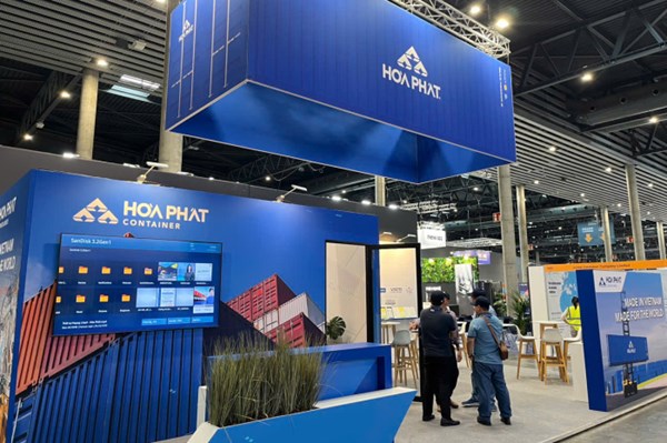 Container của Hòa Phát xuất hiện tại triển lãm vận tải lớn nhất thế giới