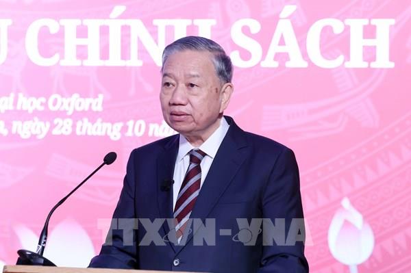 Phát biểu chính sách của Tổng Bí thư Tô Lâm tại Đại học Oxford (Vương quốc Anh)