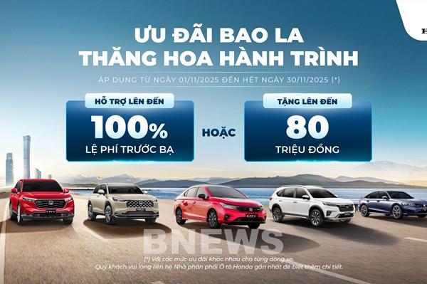 Honda Việt Nam tung ưu đãi lớn cho loạt ô tô