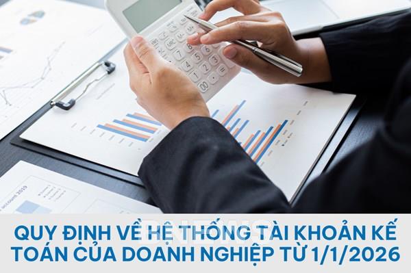 Quy định mới về hệ thống tài khoản kế toán của doanh nghiệp từ 1/1/2026