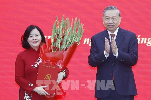 Bộ Chính trị phân công đồng chí Bùi Thị Minh Hoài làm Bí thư Đảng ủy MTTQ