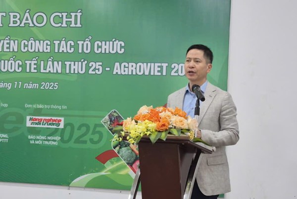 Sắp diễn ra Triển lãm nông nghiệp quốc tế AgroViet 2025 