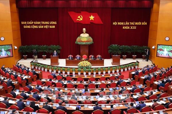 Thông cáo báo chí về ngày làm việc thứ nhất Hội nghị Trung ương 14 khóa XIII