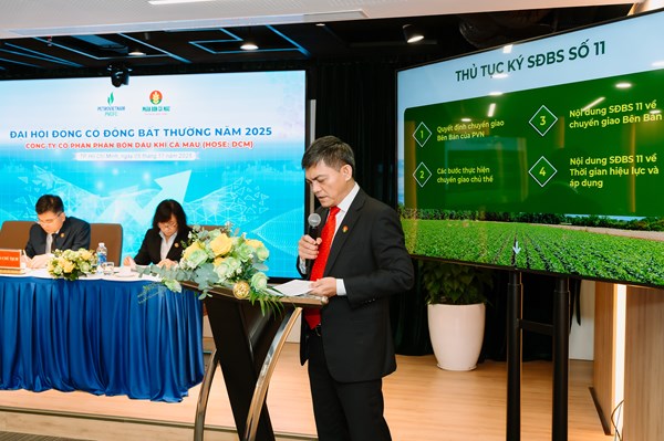 PVCFC chính thức đổi tên thành CTCP– Tổng Công ty Phân bón Dầu khí Cà Mau 