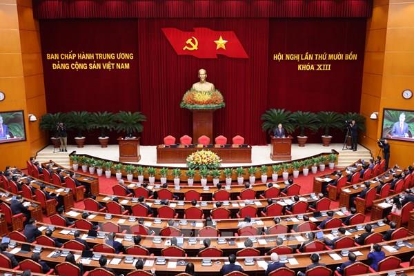 Thông cáo báo chí về ngày làm việc thứ hai và bế mạc Hội nghị Trung ương 14 khóa XIII