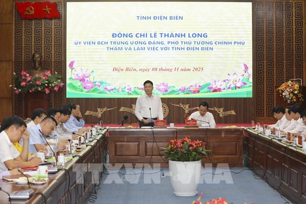 Phó Thủ tướng Lê Thành Long: Điện Biên phấn đấu trở thành cực tăng trưởng Tây Bắc