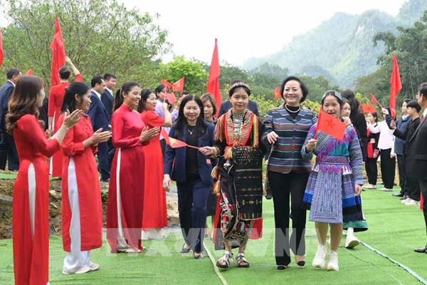 Phó Thủ tướng Phạm Thị Thanh Trà dự Lễ khởi công xây dựng 4 trường nội trú liên cấp ở biên giới Lào Cai