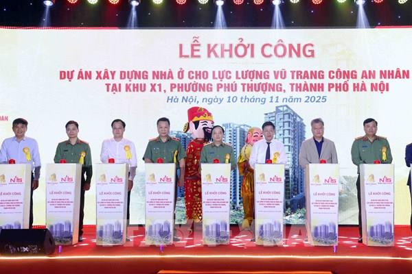 Khởi công dự án nhà ở cho công an tại Hà Nội