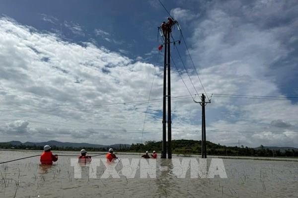 Gia Lai khôi phục cấp điện lại cho 90% khách hàng vùng tâm bão