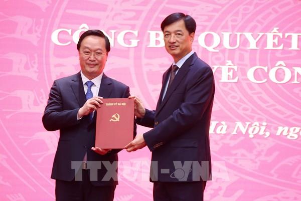 Ông Nguyễn Đức Trung giữ chức Phó Bí thư Thành ủy Hà Nội