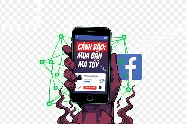 Cảnh báo tình trạng mua bán ma túy qua quảng cáo trên Facebook