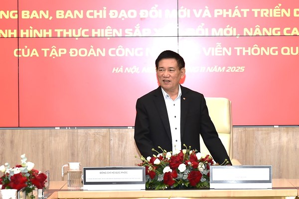 Phó Thủ tướng Hồ Đức Phớc làm việc với Tập đoàn Viettel