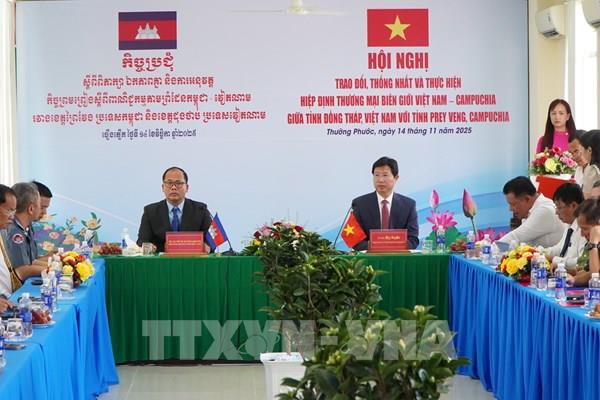 Tháo điểm nghẽn logistics trên tuyến biên giới Đồng Tháp - Prey Veng