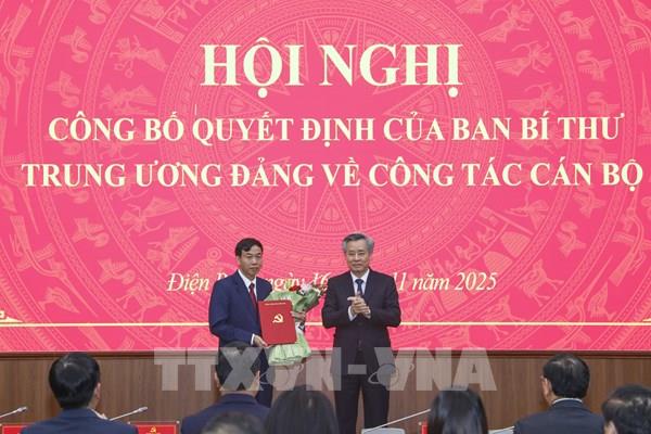 Ông Lê Văn Lương được điều động làm Phó Bí thư Tỉnh ủy Điện Biên