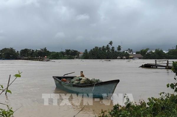 Lũ trên các sông ở tỉnh Khánh Hòa đang lên nhanh