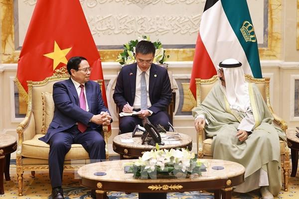 Thủ tướng Phạm Minh Chính hội kiến Quốc vương Nhà nước Kuwait