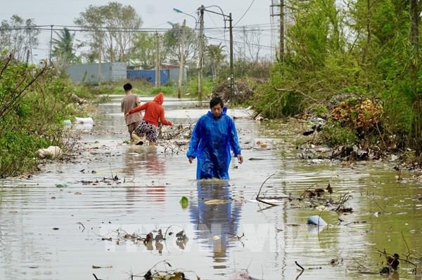 Mưa to gây ngập lụt cục bộ tại phường Quy Nhơn Đông