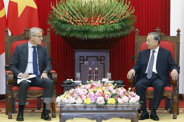 Tổng Bí thư Tô Lâm tiếp Giám đốc Tập đoàn A.P.Moller - Maersk