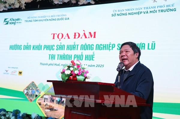 Huế hướng dẫn khôi phục sản xuất nông nghiệp sau mưa lũ