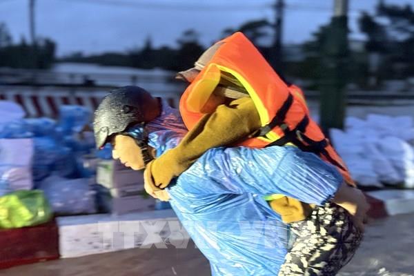 Căng mình cứu dân trong mưa lũ