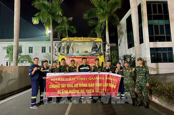 Quảng Ninh chi viện gần 45 tấn hàng cứu trợ đồng bào Lâm Đồng