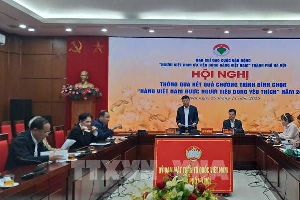 Kết quả bình chọn “Hàng Việt Nam được người tiêu dùng yêu thích” năm 2025
