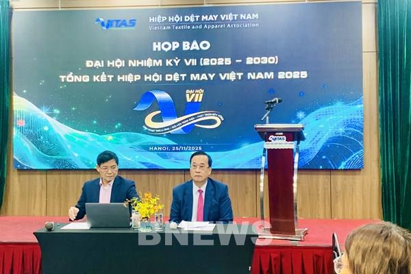 Xuất khẩu dệt may Việt Nam năm 2025 ước đạt 46 tỷ USD, tăng 5,6%