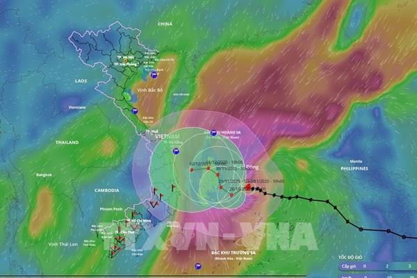 Bão số 15 đổi hướng