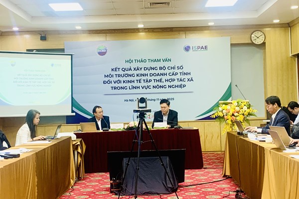 Hoàn thiện thước đo môi trường kinh doanh cấp tỉnh cho hợp tác xã nông nghiệp