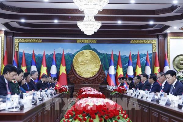 Tổng Bí thư Tô Lâm hội đàm với Tổng Bí thư, Chủ tịch nước Lào Thongloun Sisoulith